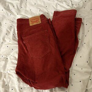 Levi's Red Corduroy Jeans sz 38